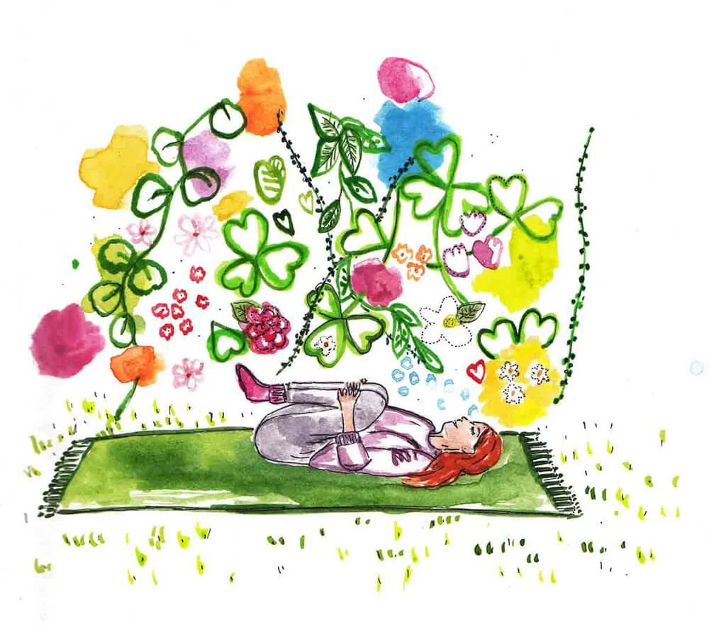 illustration girl yoga dreaming_Caroline Angiulo.jpg