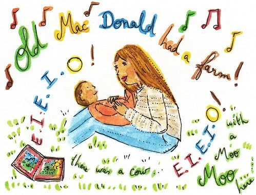 Illustration Mum baby singing_Caroline Angiulo.jpg
