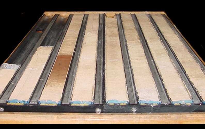 Image of a sediment core showing the PETM