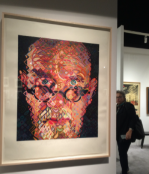 Chuck Close, "Self-Portrait II", 2010, Oil on Canvas 