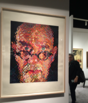 Chuck Close, "Self-Portrait II", 2010, Oil on Canvas 