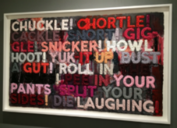 Mel Bochner, "Chuckle", 2015, Monotype print