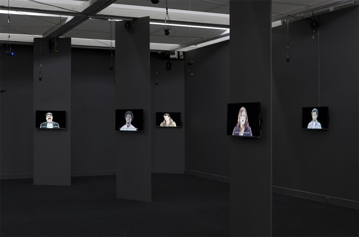 Joana Hadjithomas & Khalil Joreige,The Rumor of the World, 2014Video installation, 23 screens, 100 loudspeakers, 38 HD films variable lengthsPhoto courtesy of Villa Arson, Nice, FranceImage Courtesy of MIT List Visual Arts Center