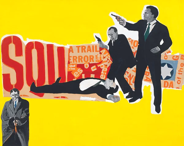 The Defenders Rosalyn Drexler, 1963 Image Courtesy or Rosalyn Drexler / Artists Rights Society (ARS), New York & Garth Greenan Gallery , New York, NY Image Source Courtesy of The Rose Art Museum