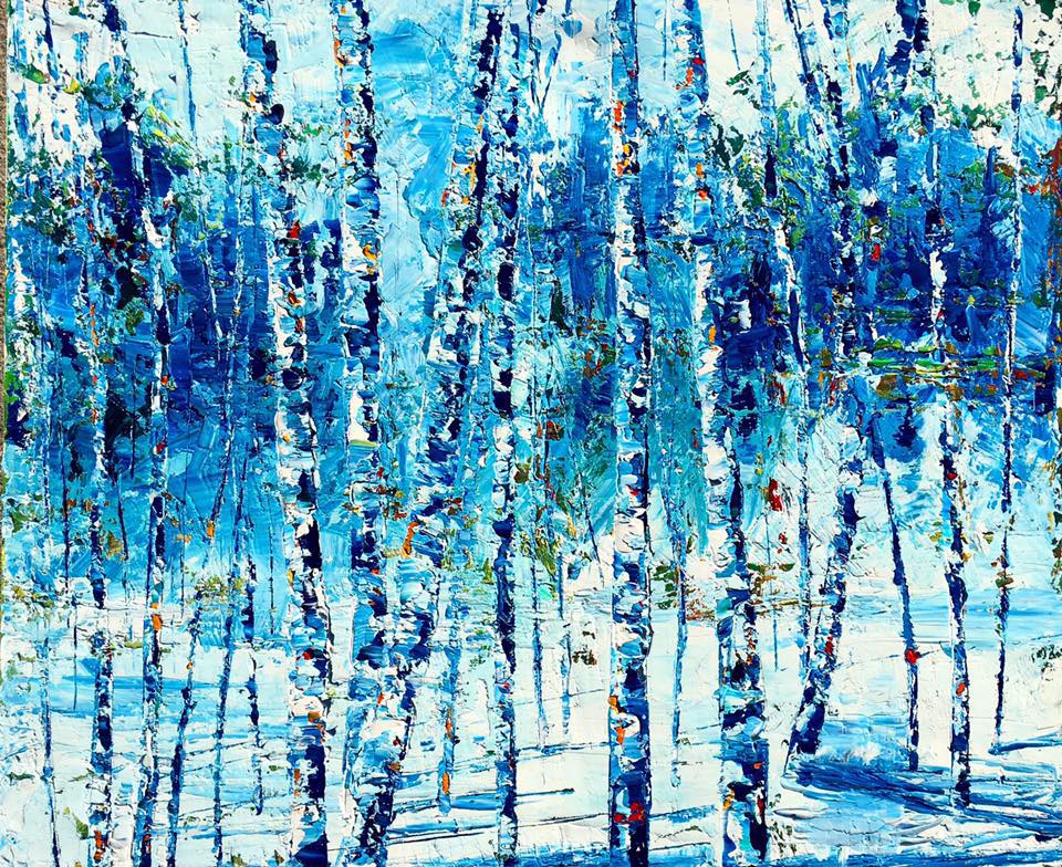 Winter Birch Series 1, 2016Oil on canvas20 x 24 in