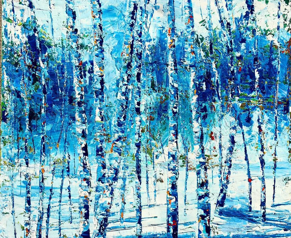 Winter Birch Series 1 , 2016 Oil on canvas 20 x 24 in