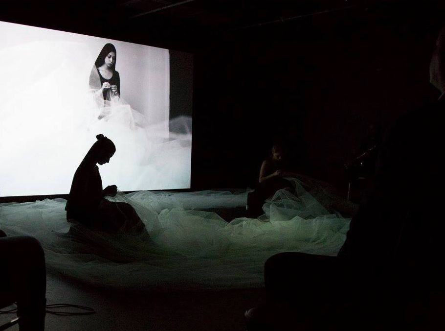 The Safarani Sisters performing "Cocoon" at the Boston Center for the Arts