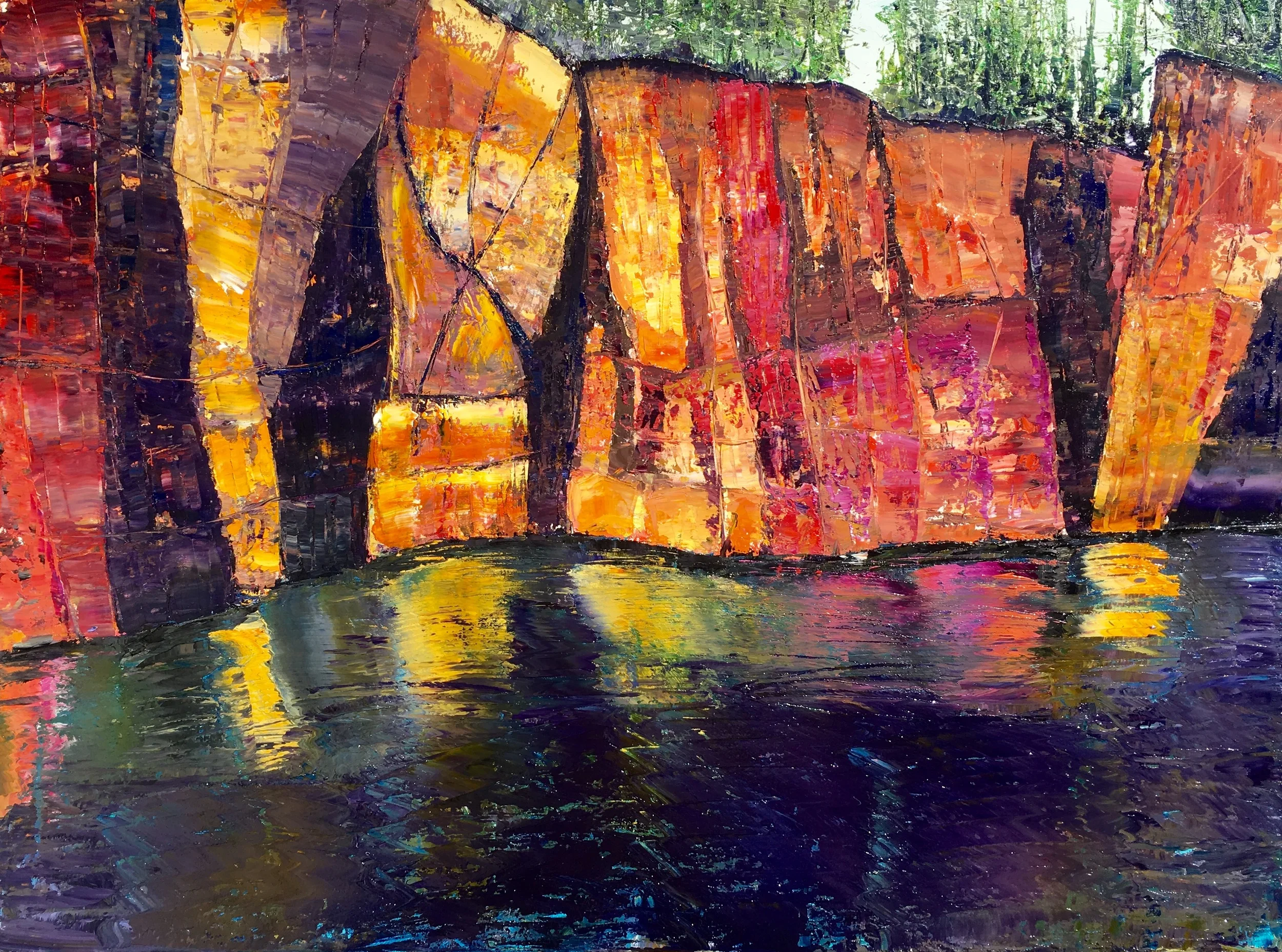 Ironbound 6 (2016) Oil on canvas 30 x 40 in