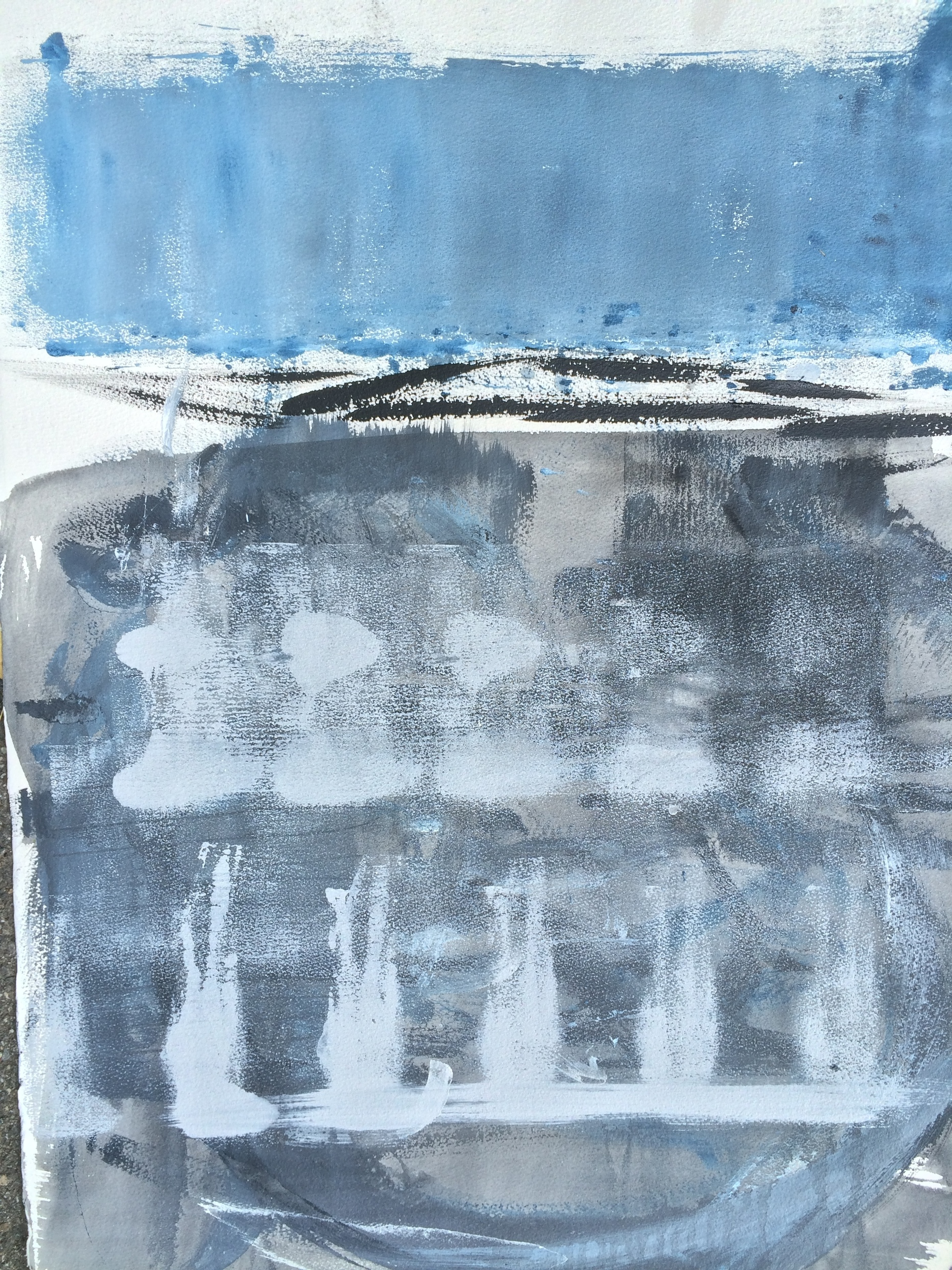 Window of Tolerance Pastel, acrylic and charcoal on paper