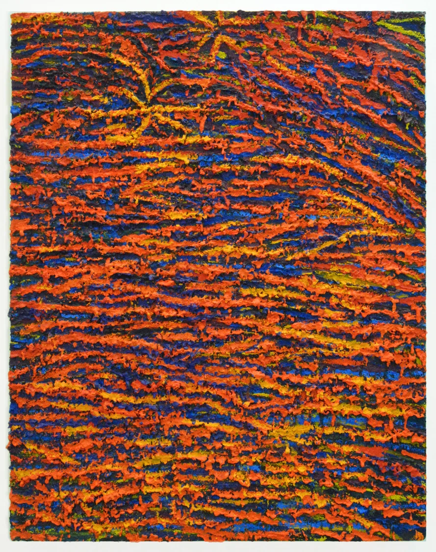 Keenan Derby Lost Horizon (2016) Acrylic and Sand on Canvas 35 x 28 in.