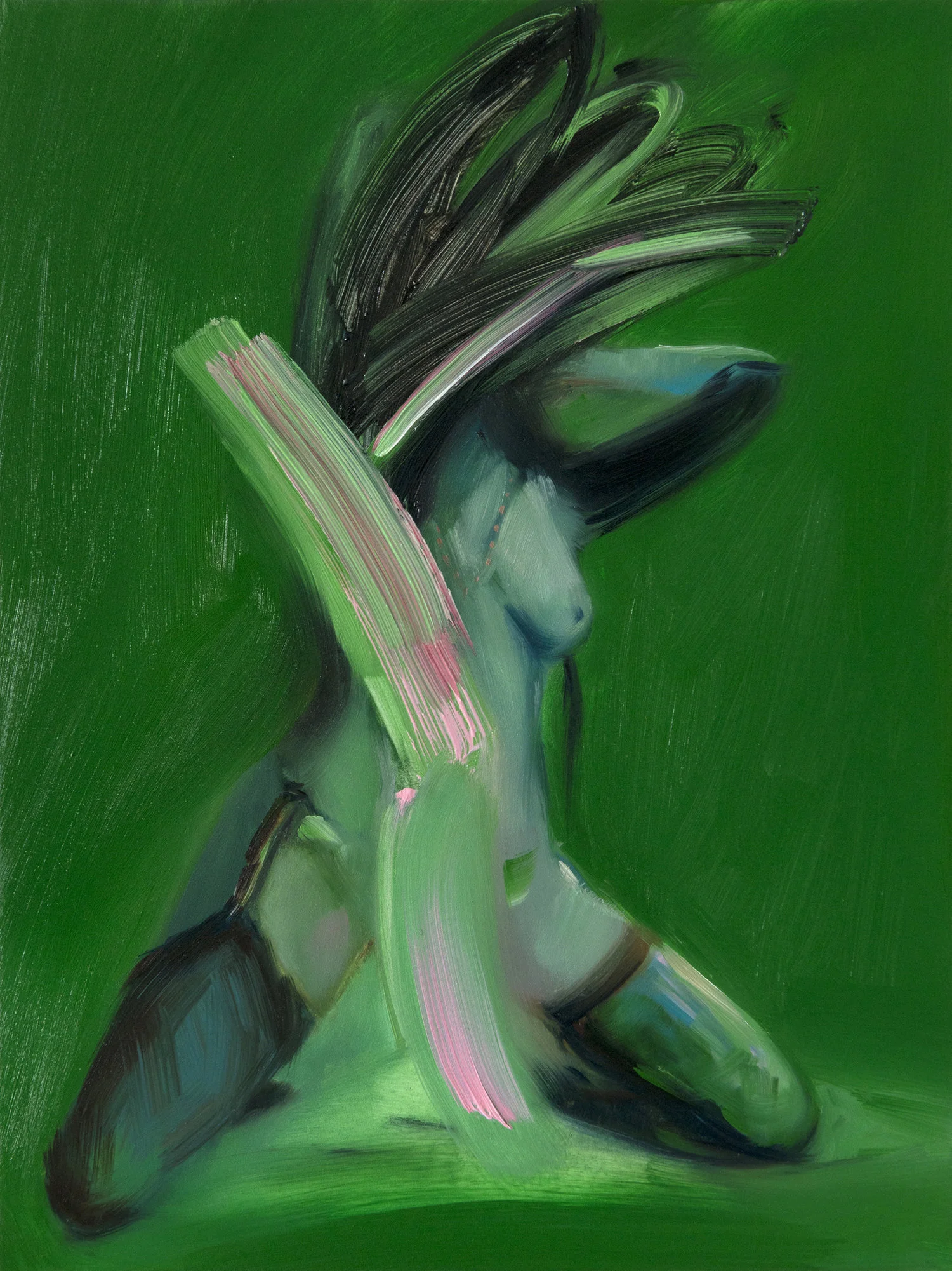 Erased . oil on panel. 12 x 9 in.