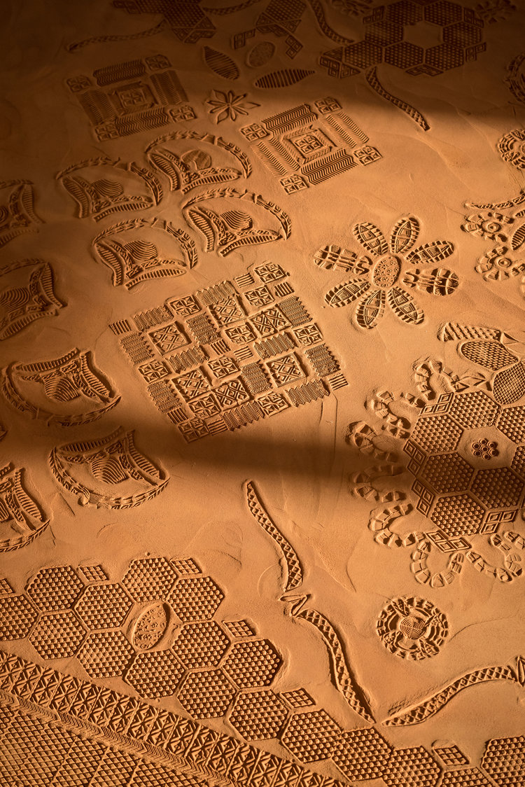 Detail of previous installation of Red Dirt Rug. Photo by: Mark Andrus 