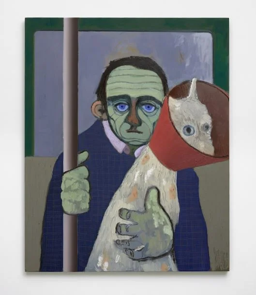 Sanya Kantarovsky, Violet, 2016, Oil on Linen, the Institute of Contemporary Art/Boston, 2017. Photo by Charles Mayer Photography. Source: ICA website.