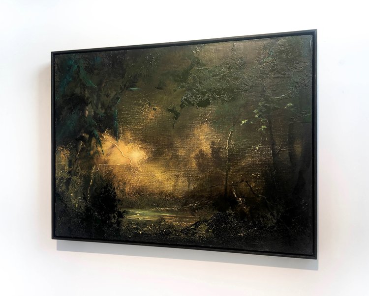 Wilhelm Neusser, Woods (1530), 2015/2018, Oil on linen. 24 x 32 in.