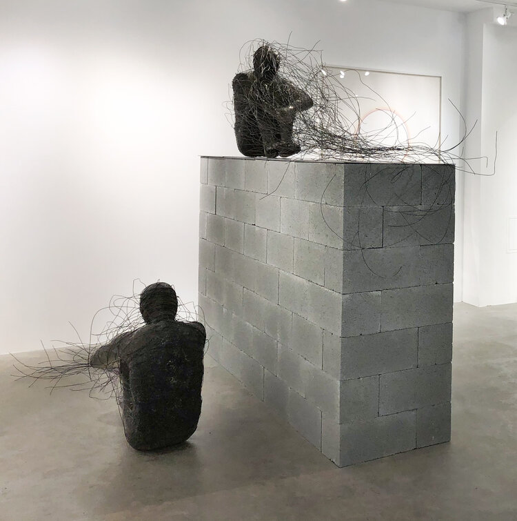 Nathaniel Price, Still (Counterpart), Resin, steel, 2020 (Ongoing), Installation view