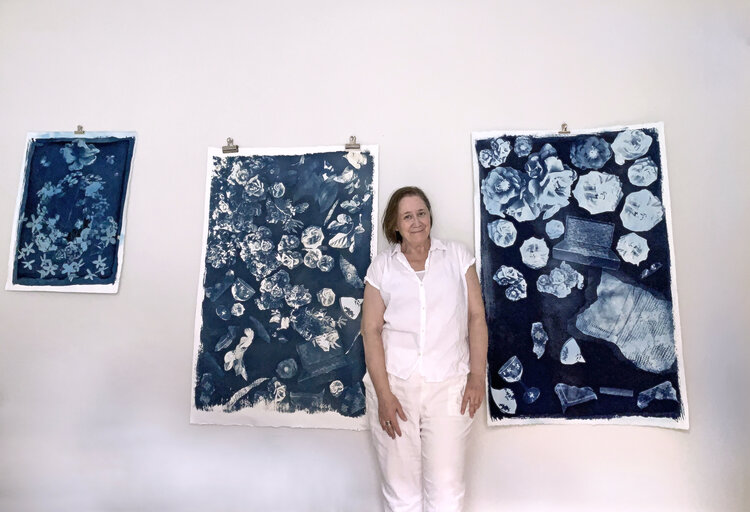 Susan Murie in her home studio. Image courtesy of the artist.