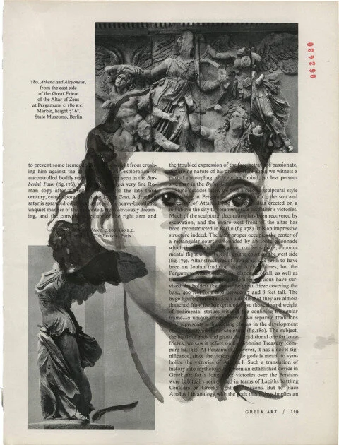 Augusta Savage, 2020 Sumi Ink on Book Page 11.375 x 8.625 in.Click for more information.