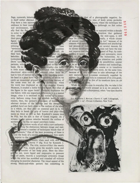 Sarah Goodridge, 2020 Sumi Ink on Book Page 11.375 x 8.625 in.Click for more information. SOLD