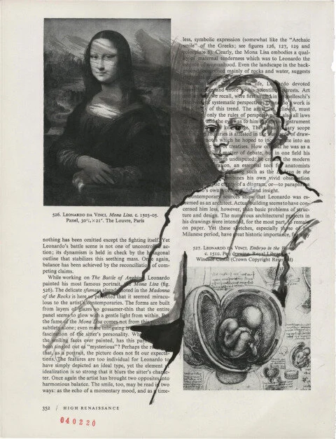 Marietta Robusti la Tintoretta, 2020 Sumi Ink on Book Page 11.375 x 8.625 in. Click for more information.