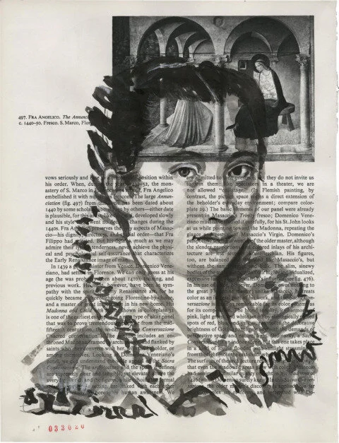 Lavinia Fontana, 2020 Sumi Ink on Book Page 11.375 x 8.625 in.Click for more information.