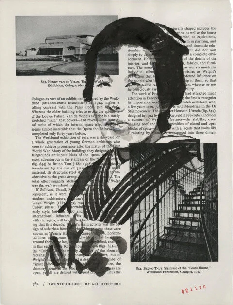 Uemura Shoen, 2020 Sumi Ink on Book Page 11.375 x 8.625 in.Click for more information.