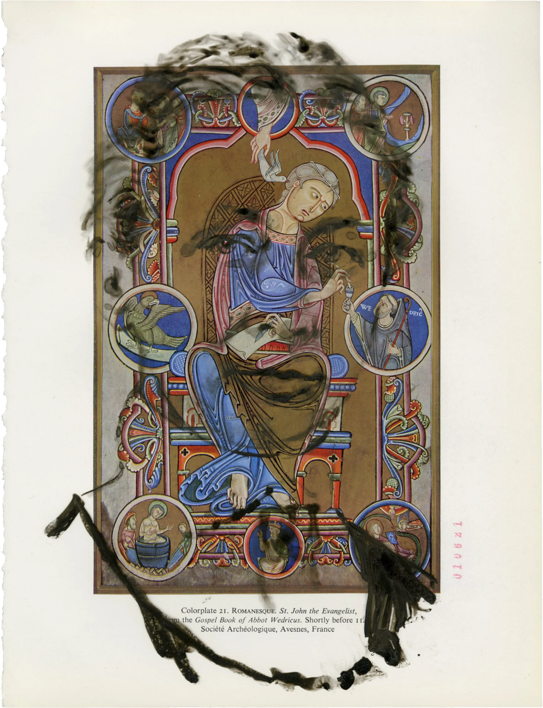 Hilma af Klint, 2021 Sumi ink on Book page 11.375 x 8.625 in.Click for more information.