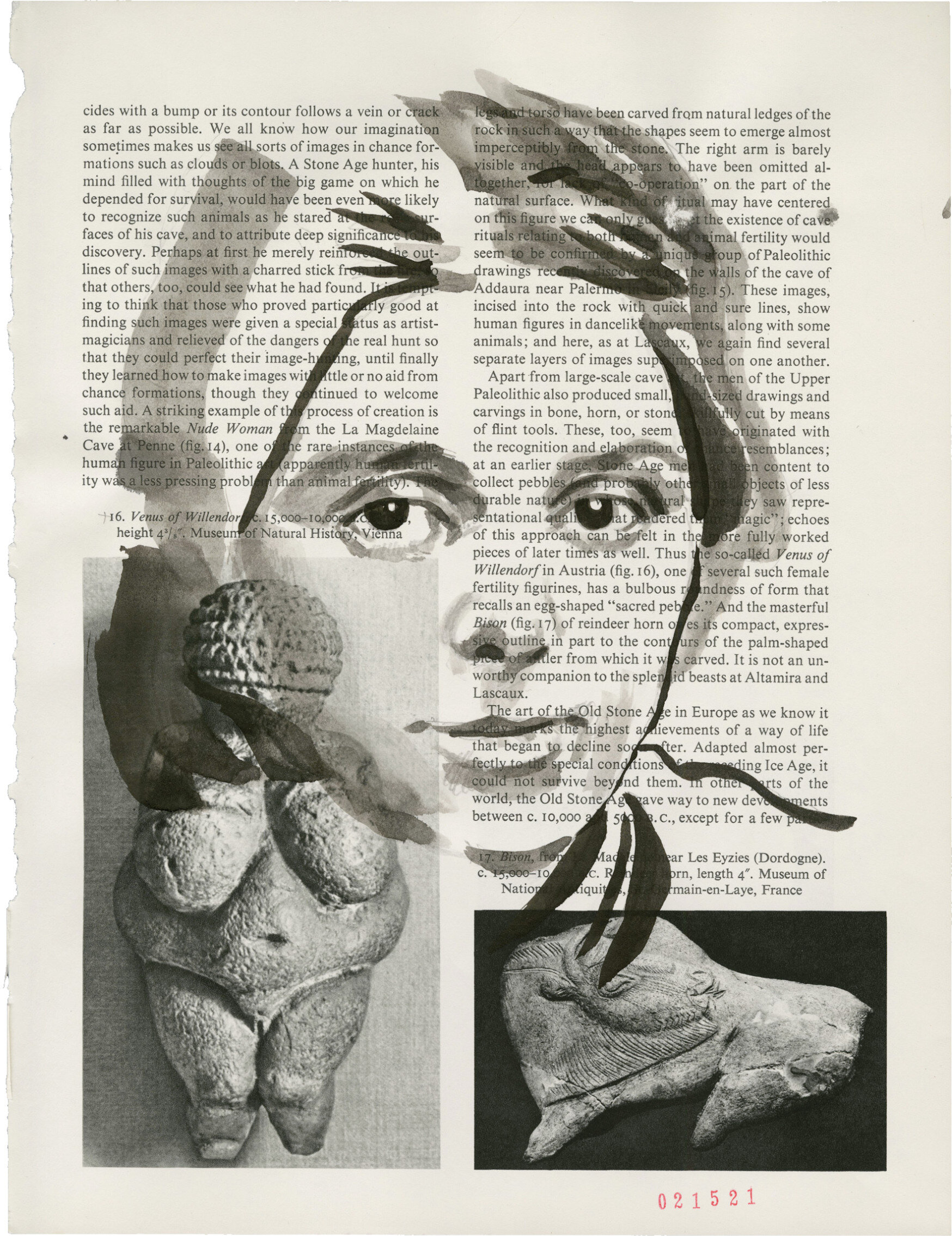 Paula Modersohn-Becker, 2021 Sumi ink on Book page 11.375 x 8.625 in.Click for more information.SOLD