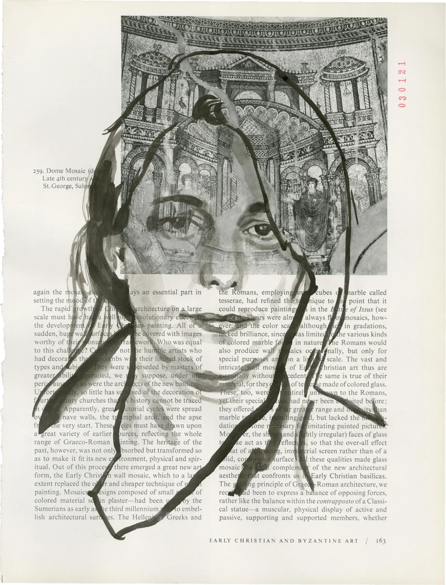 Tania Bruguera, 2021 Sumi ink on Book page 11.375 x 8.625 in.Click for more information.SOLD