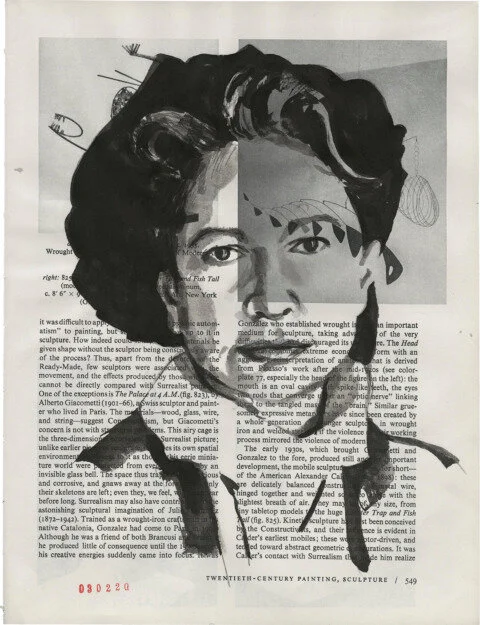 Hedda Sterne, 2020 Sumi Ink on Book Page 11.375 x 8.625 in.Click for more information.SOLD