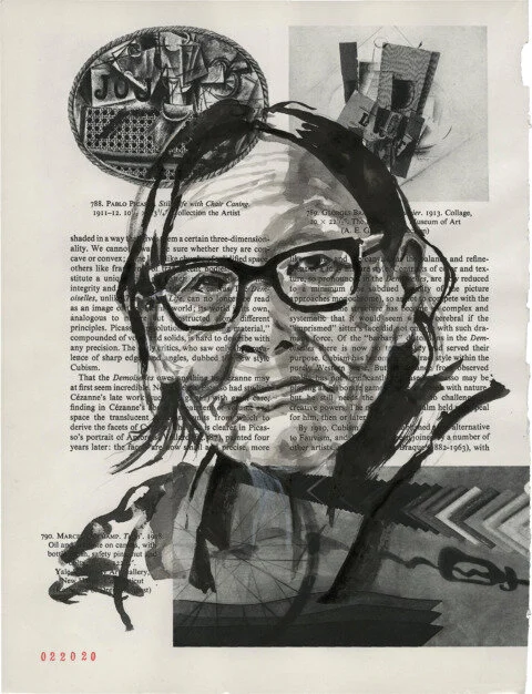 Pitseolak Ashoona, 2020 Sumi Ink on Book Page 11.375 x 25.875 in. (Triptych)Click for more information.