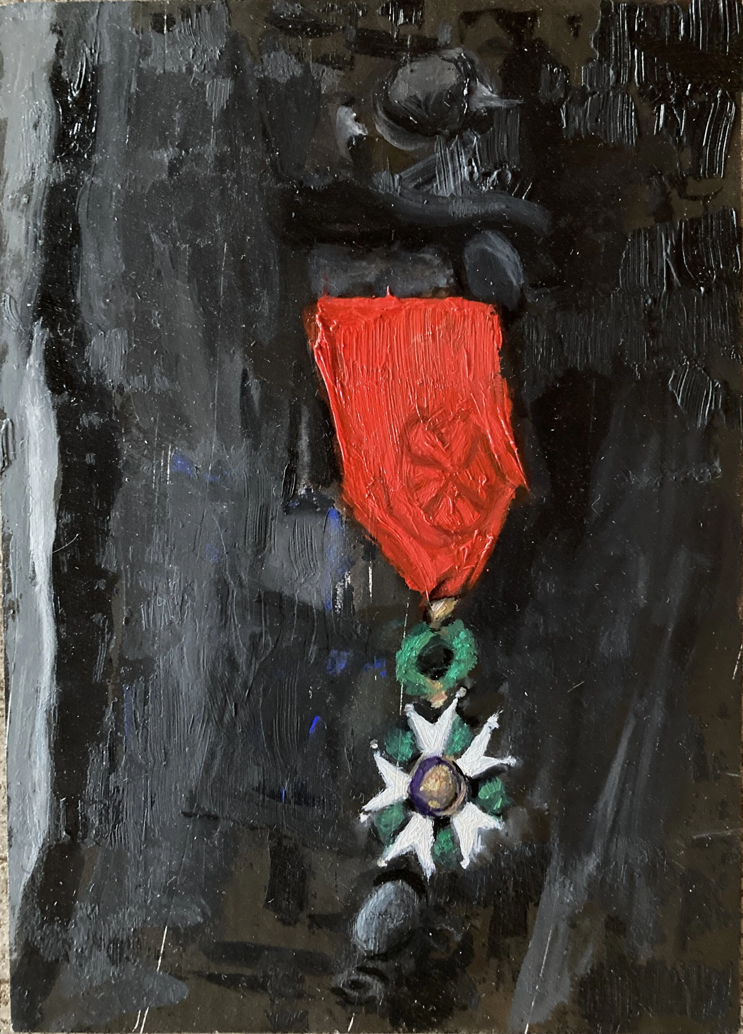 Légion d'Honneur (Rosa Bonheur), 2021 Oil on panel 6 × 4 × 2 in.