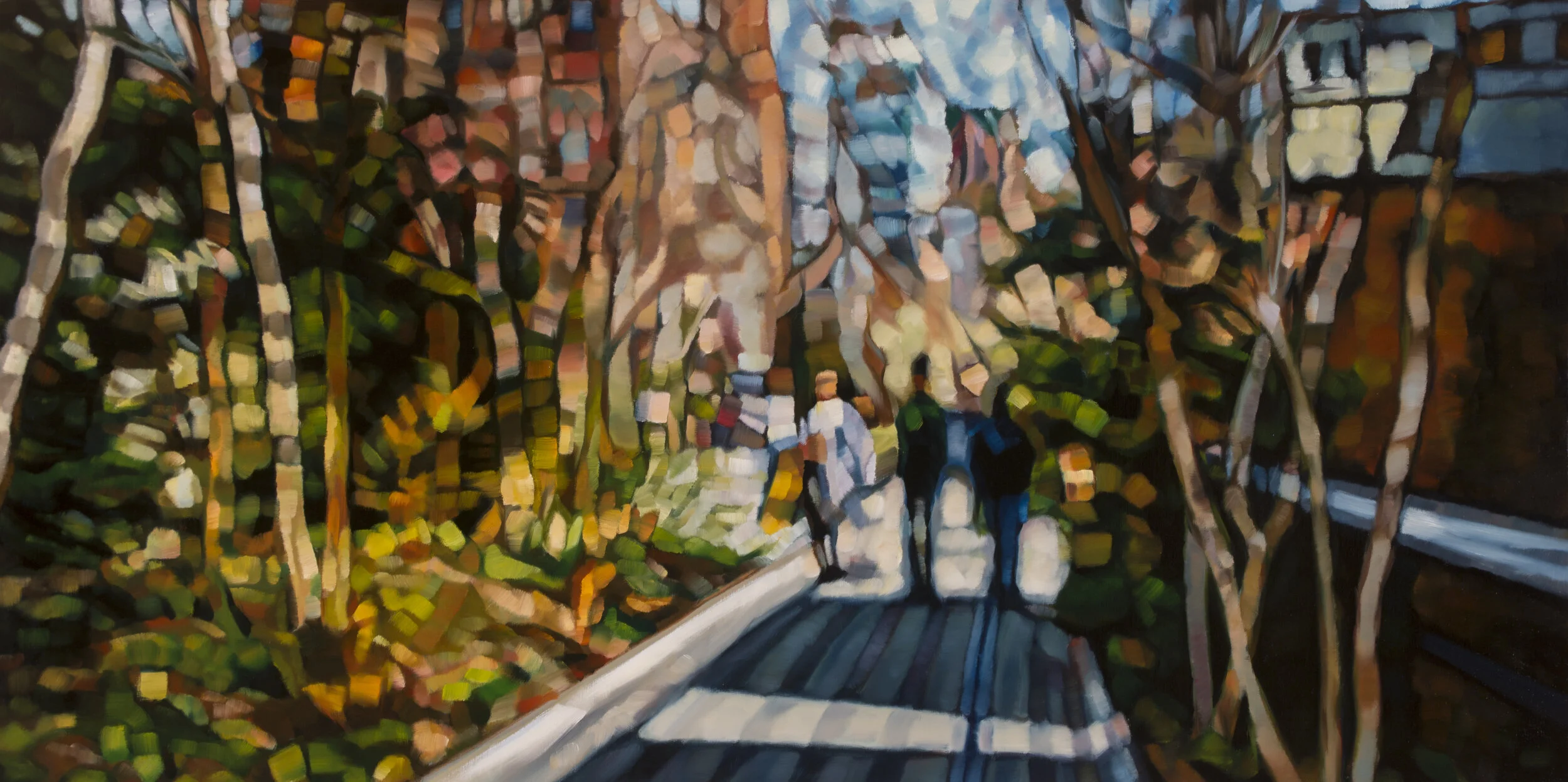 Mishael Coggeshall-Burr High Line IV, 2021 Oil on linen 60 x 30 in.