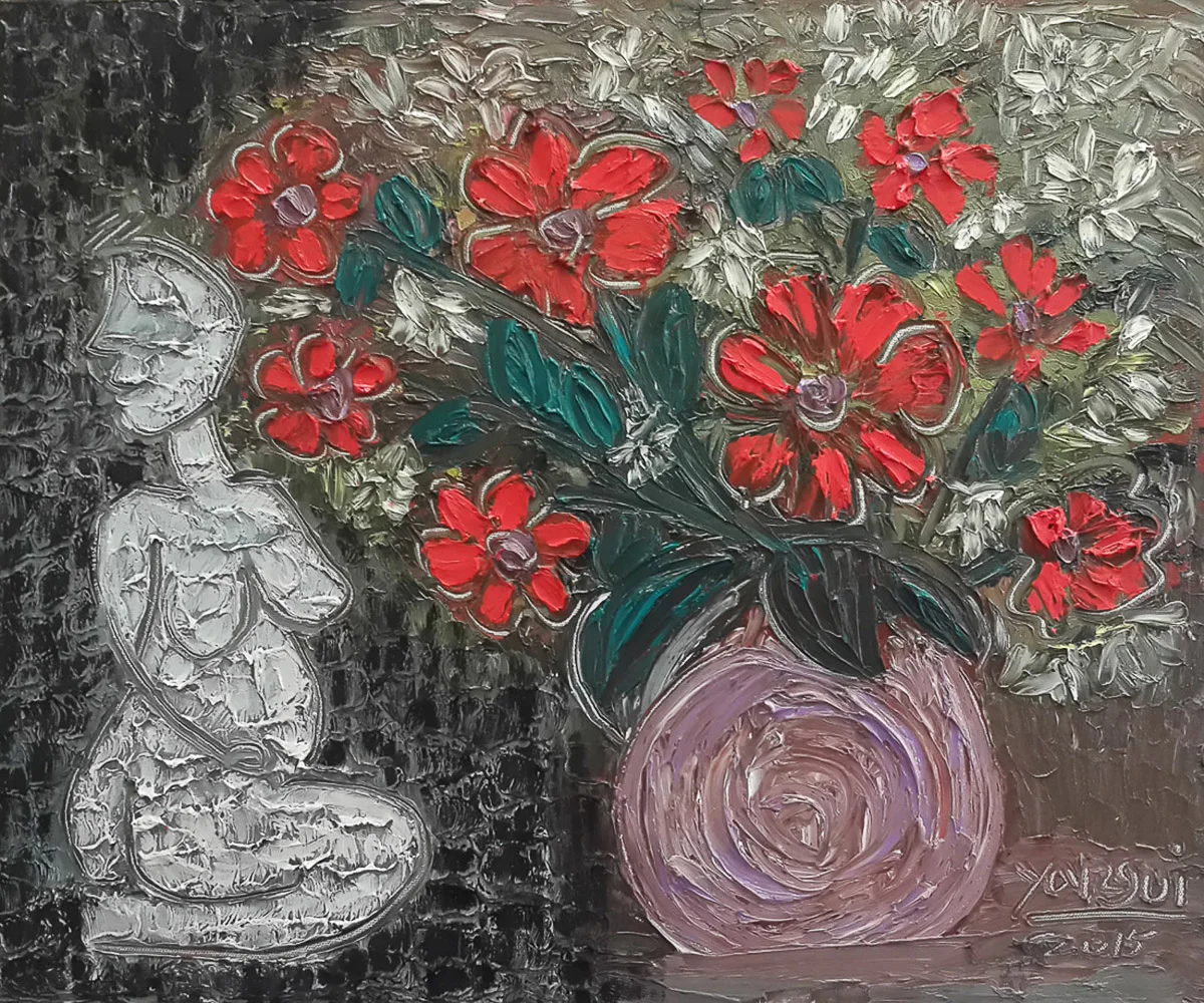 001 紫色花瓶／陳月英（慕乙）