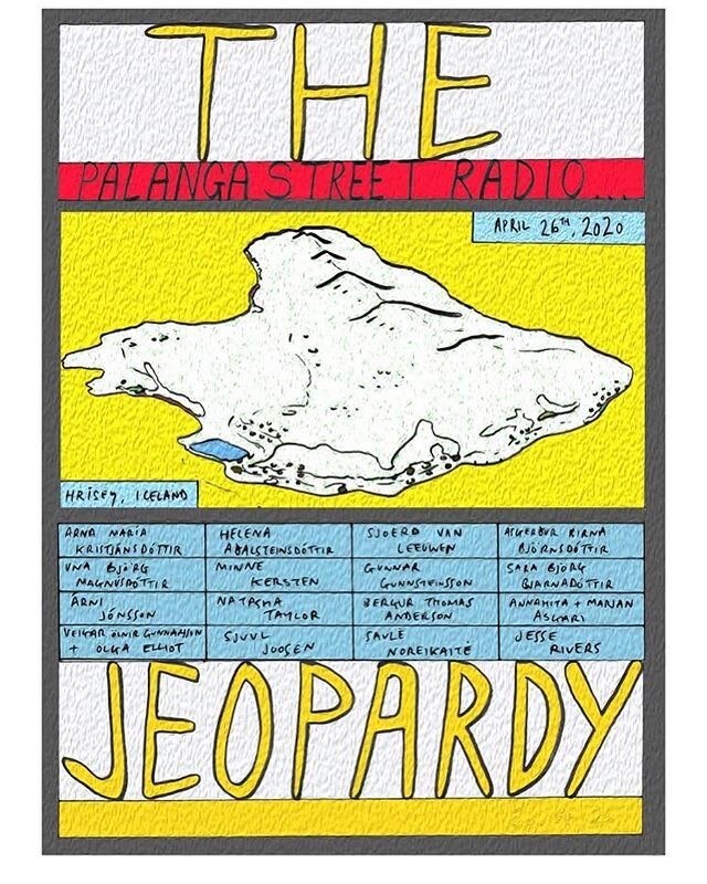📻 Radio exhibition that I&rsquo;m guiding: The Jeopardy will be aired on Sunday, April 26th at 4PM Lithuanian time, 3PM Amsterdam, 2PM London time and 1PM Reykjavik/Hrisey time. 😺
Palanga's website: https://palanga.live/
Palanga's Mixcloud: https:/