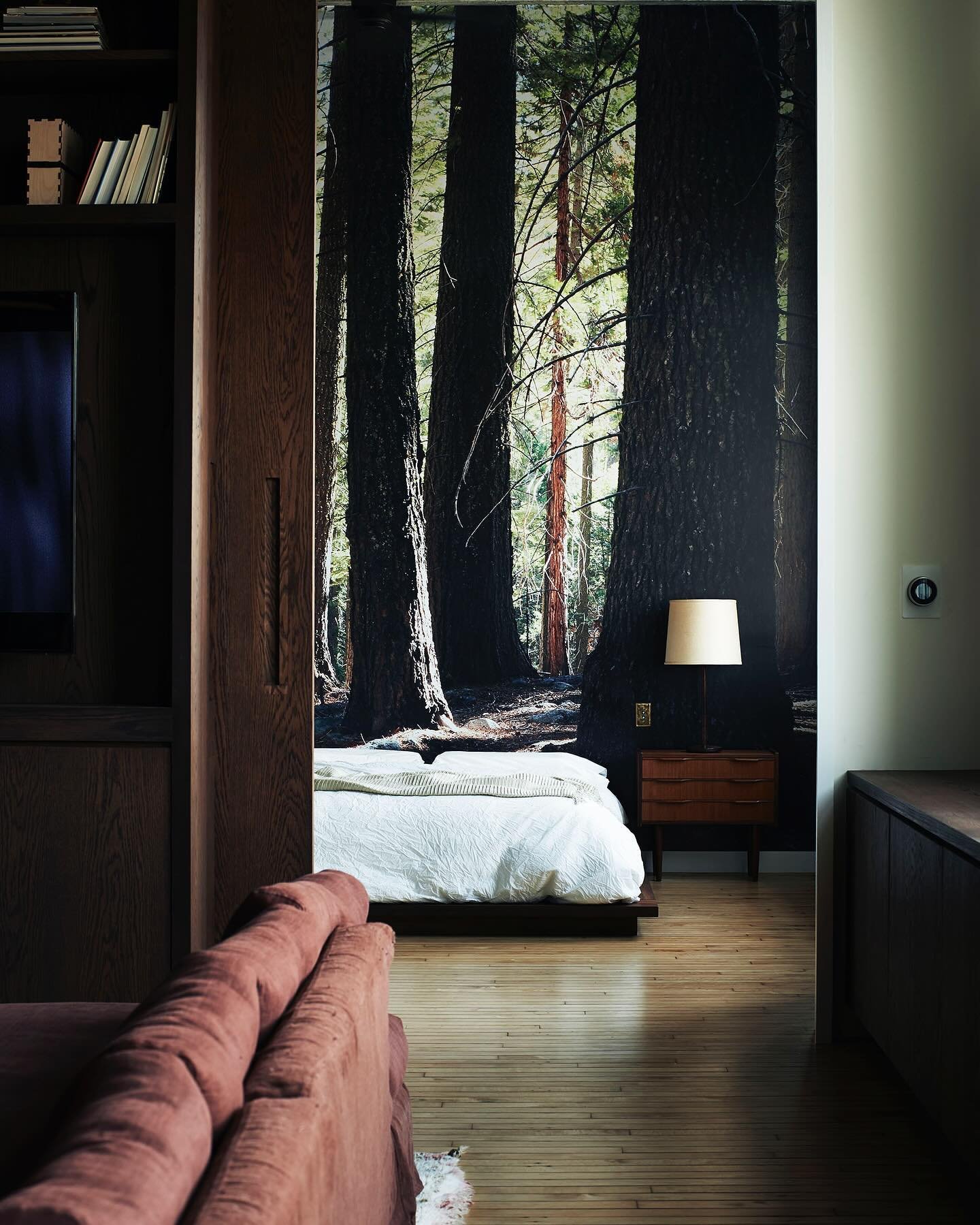 One from the archives. Weekend mood.

The project is a combination of two apartments in a former parochial building.  The bespoke design responds to the request of a richly textured space with an emphasis on color, ample storage and the use of natura