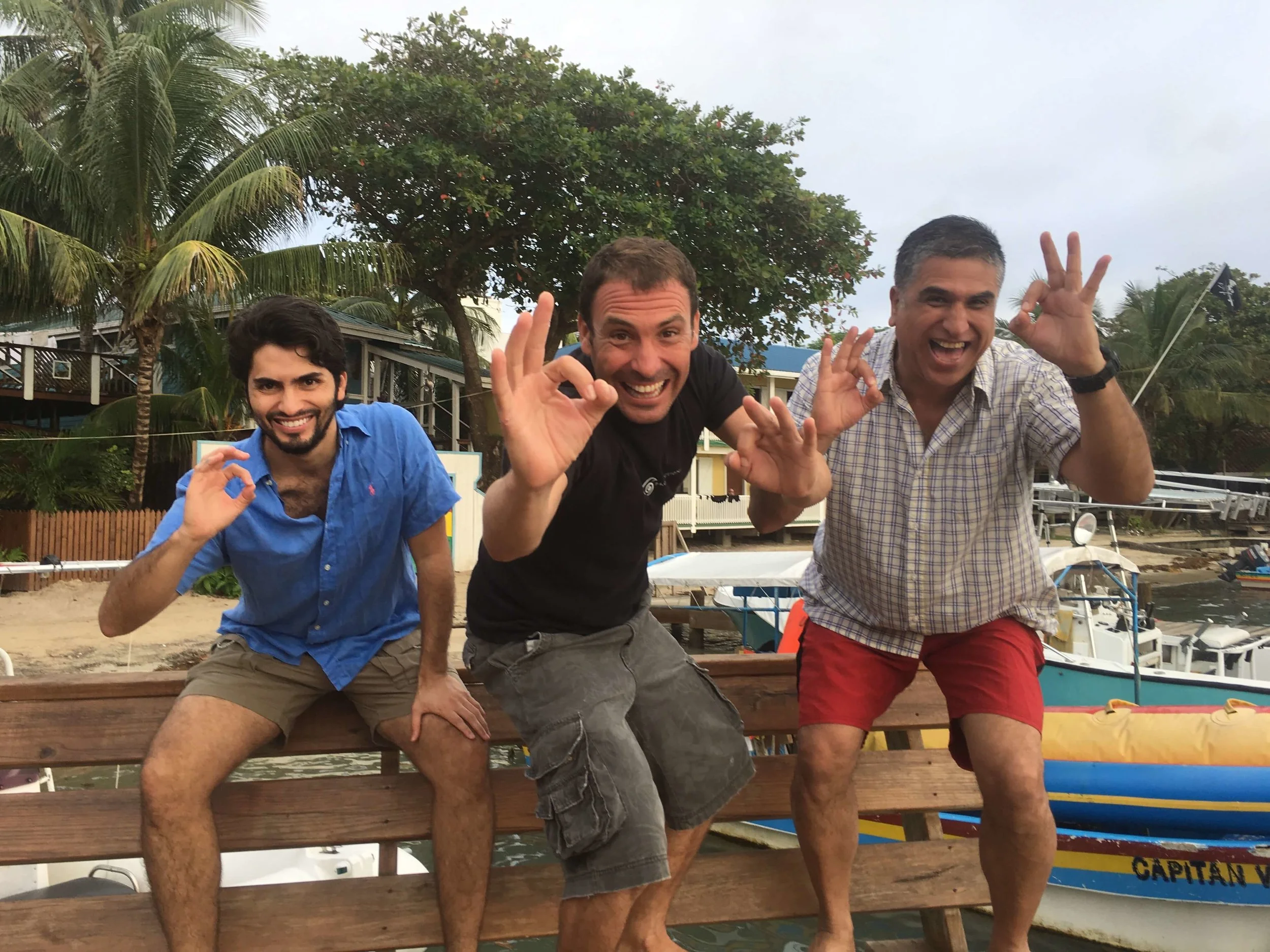 Oscar and Julio became Open Water Divers with Roatan Divers! 