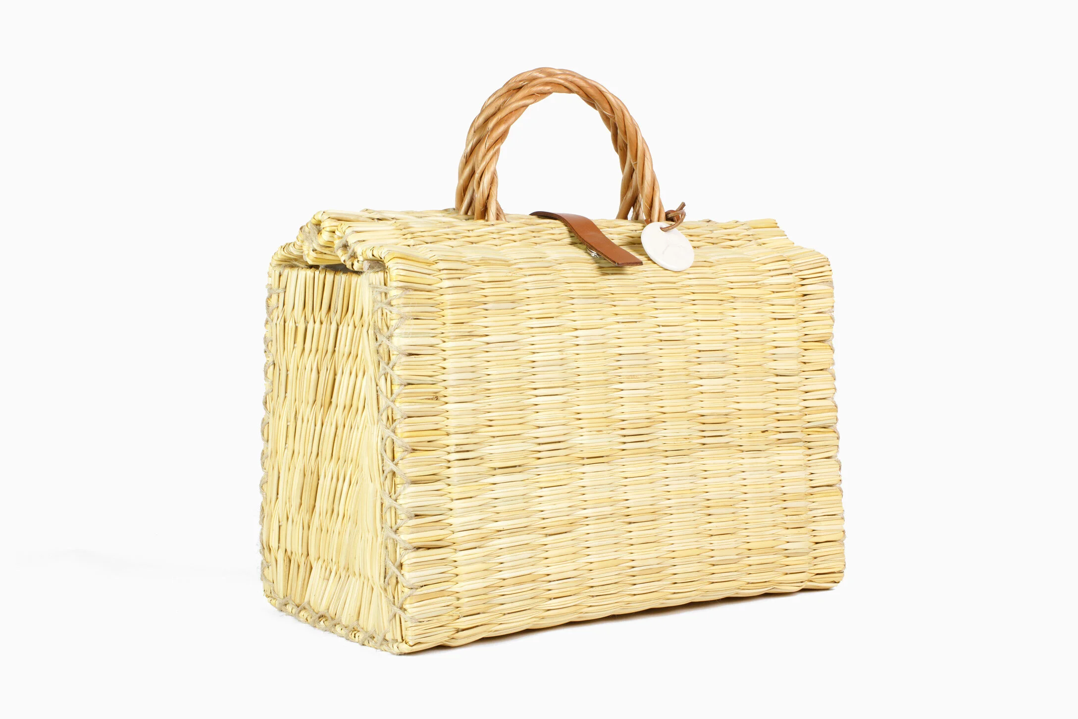 TOINO ABEL Straw Basket Bag - Donato - Medium Big Size