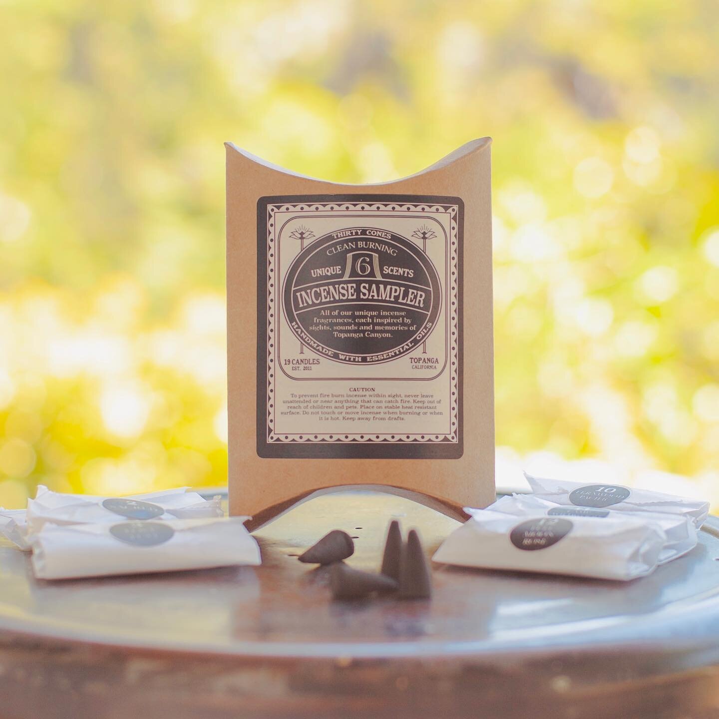 Spring vibes are here. We know it&rsquo;s hard to choose just one of our 6 Topanga-inspired incense varieties, so we put them all in one box. #essentialoil #topangacanyon #ayurveda #tantra #chakras