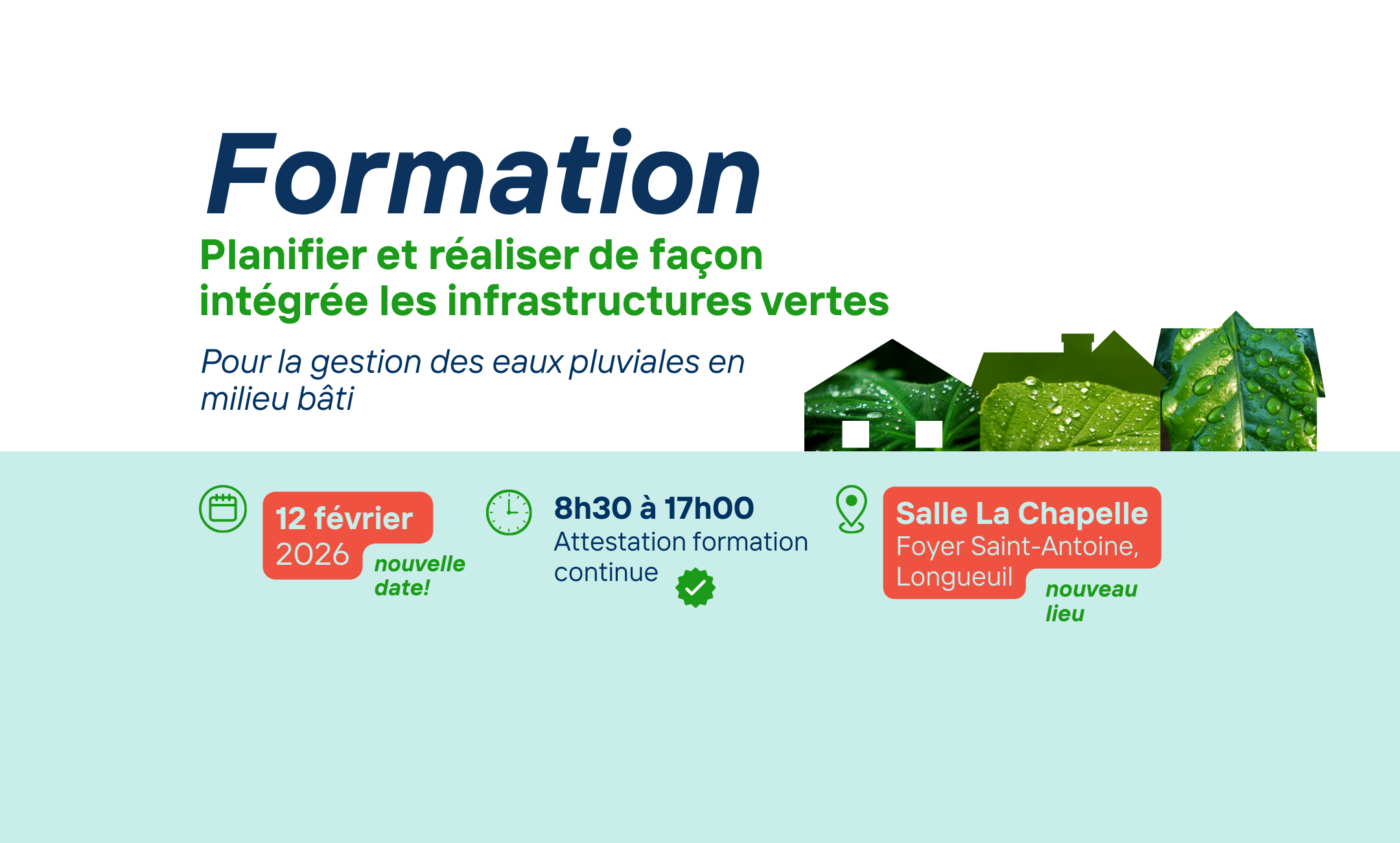 Formation : Planifier et réaliser de façon intégrée les infrastructures vertes