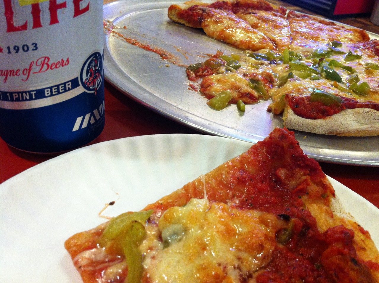 Living the pizza high life. Sponsored by High Life.