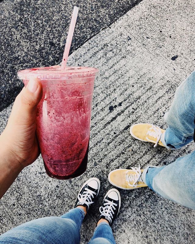 smoothie &amp; a lil contrast