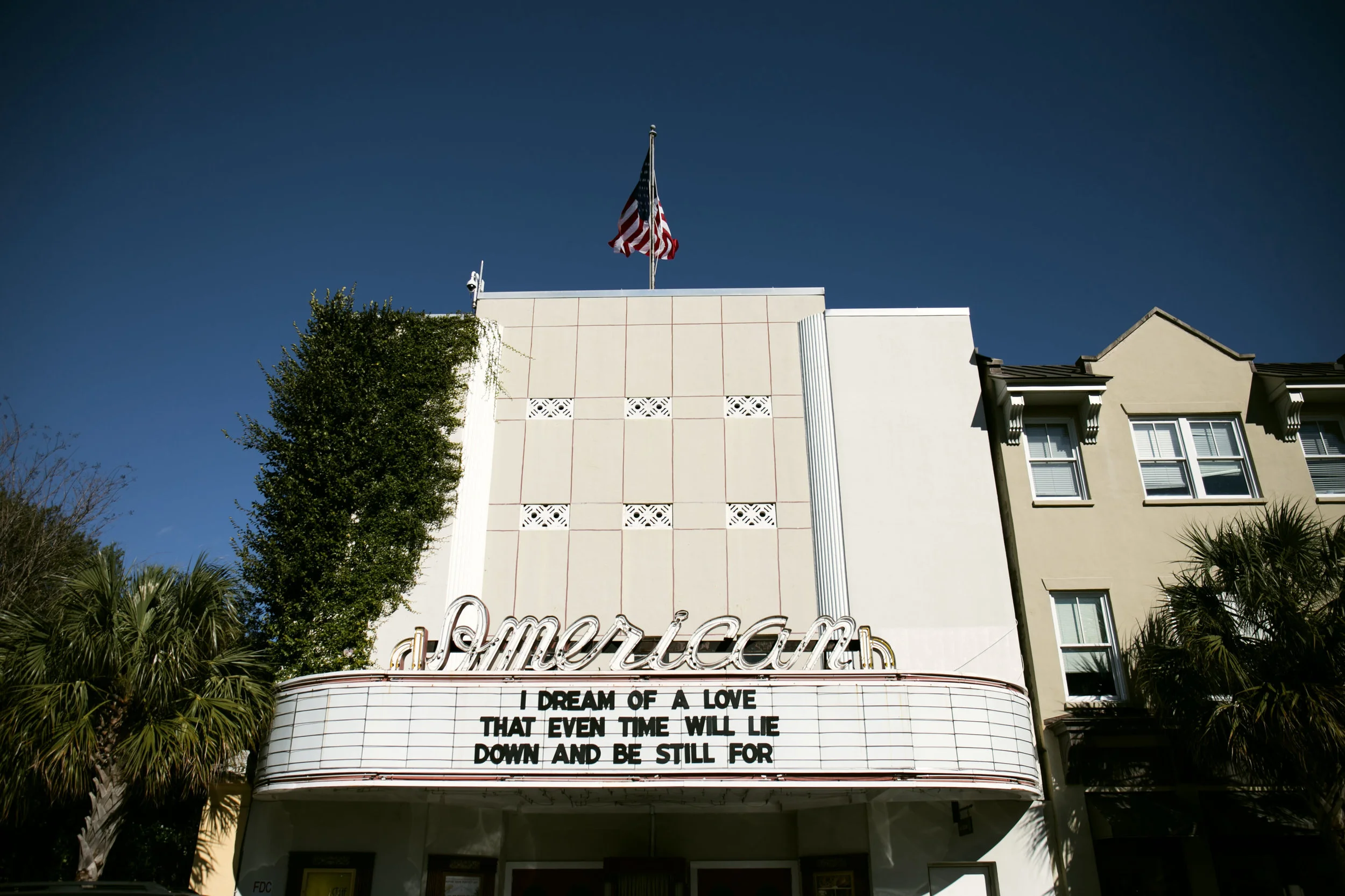 The American Theater on King Street. Fun Fact: A scene of The Notebook was filmed in front of here.