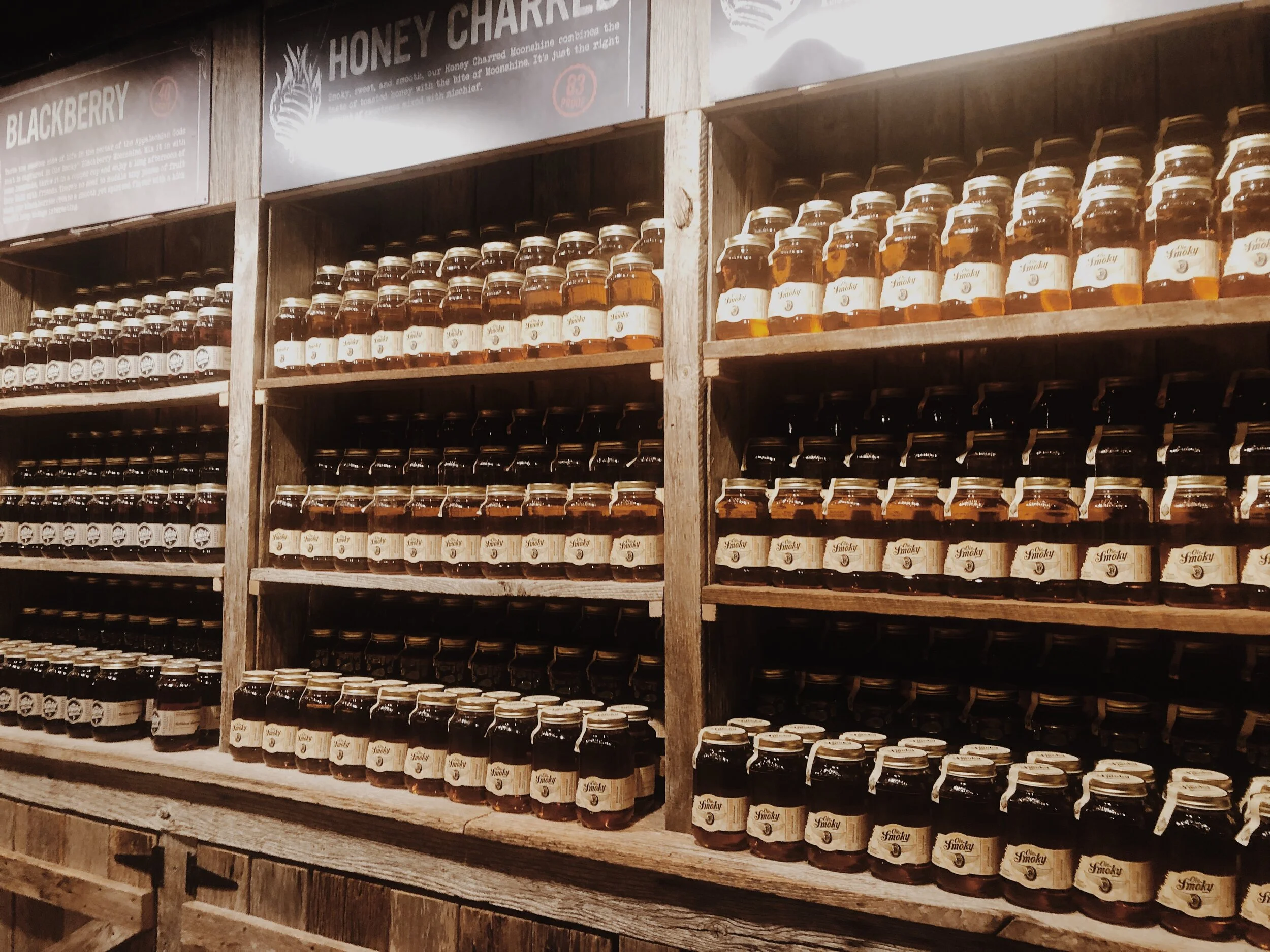 Ole Smokey Tennessee Moonshine at “The Holler” in Gatlinburg, TN