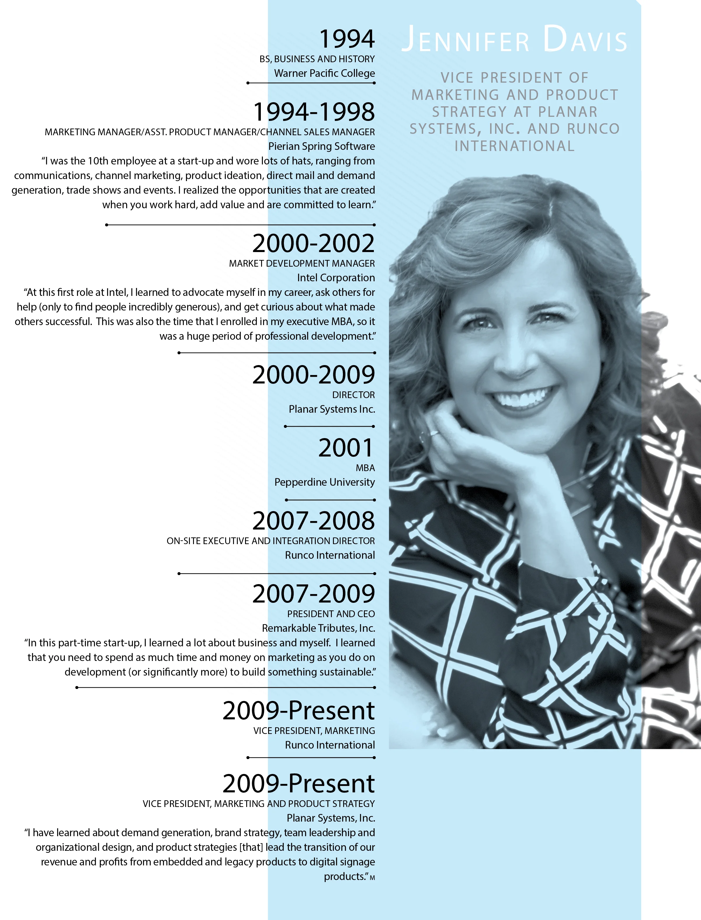 Career Highlights in 60 Seconds: Jennifer Davis