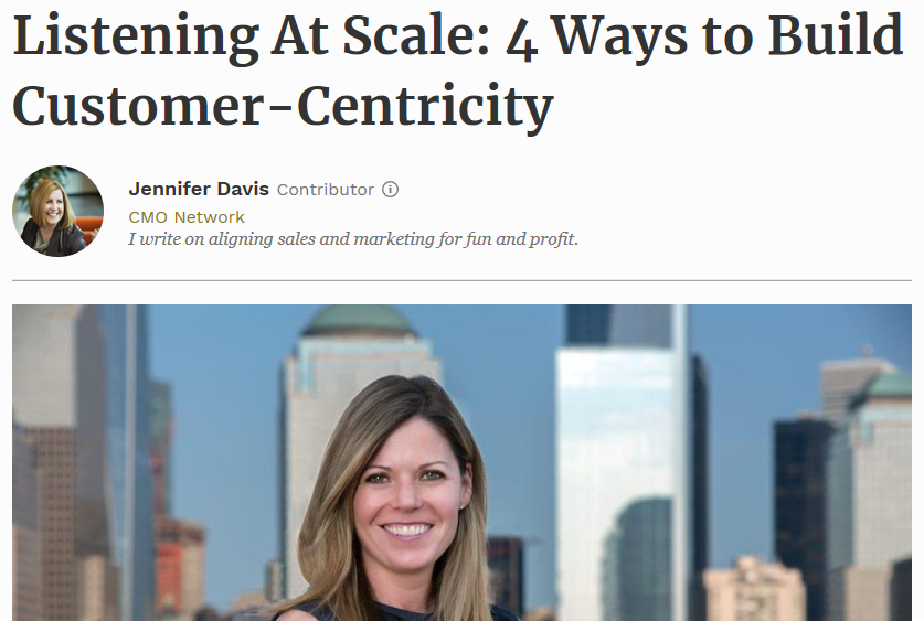 Listening At Scale: 4 Ways to Build Customer-Centricity
