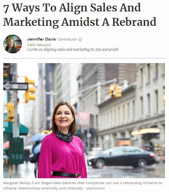 7 Ways To Align Sales And Marketing Amidst A Rebrand