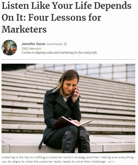 Listen Like Your Life Depends On It: Four Lessons for Marketers