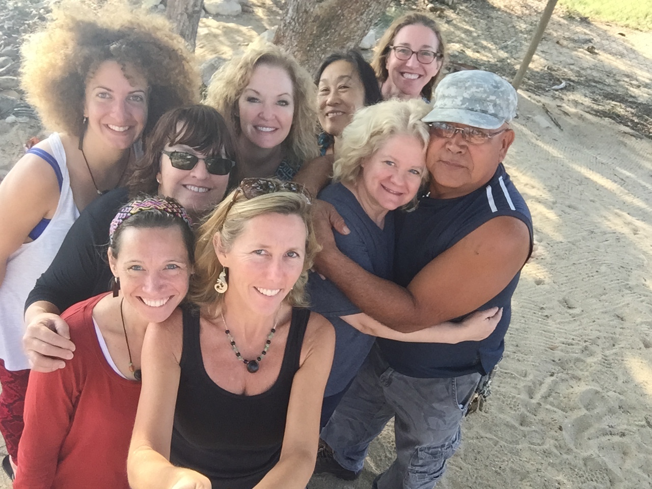 Saying goodbye…with Jose Ms. Chena’s companion that was our transport driver throughout Belize…
