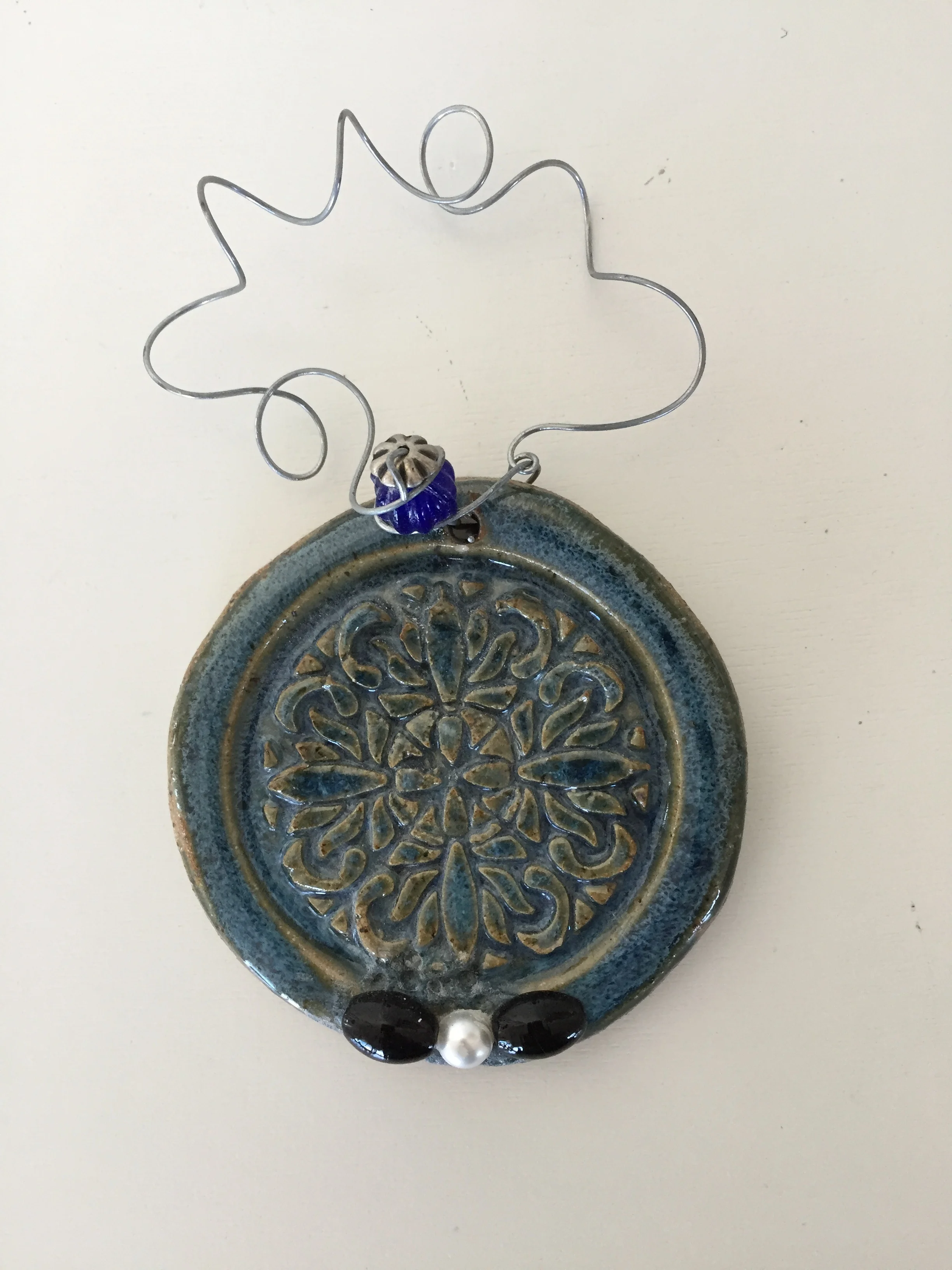 Mandala pattern with beads