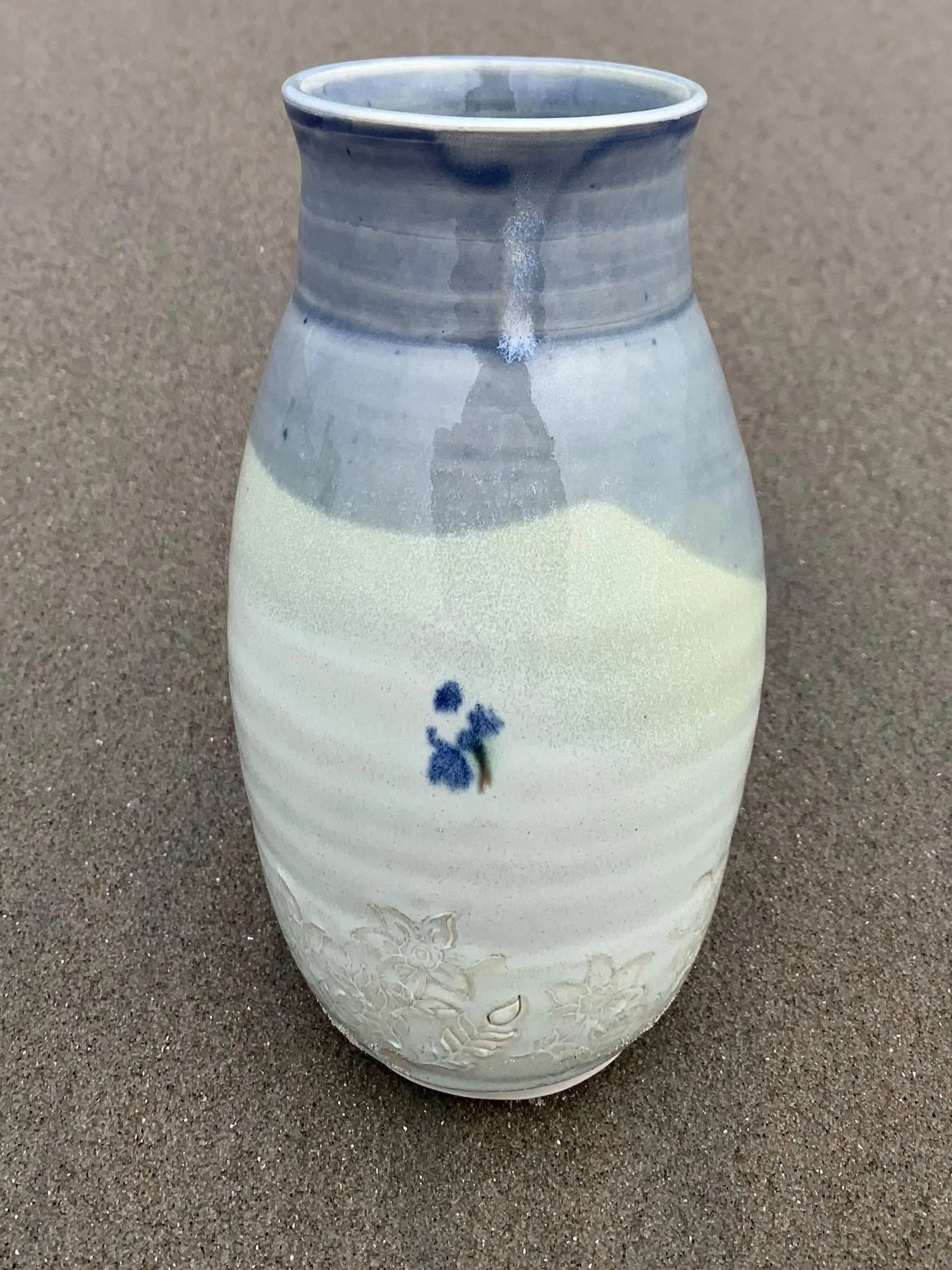 Blue and white vase